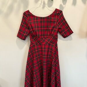 Plaid Red Holiday Dress